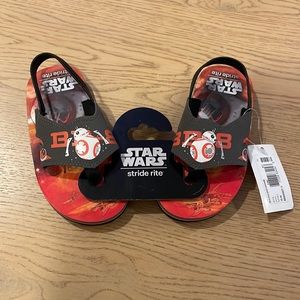 Stride Rite Boy's Star Wars BB-8 Droid EVA Flat, Grey/Orange, 10 M US Toddler
